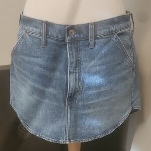 Abercrombie & Fitch Light Blue Denim Mini Skirt NWOT